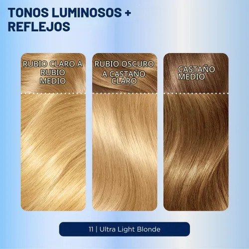 Vista 7 de Clairol Nice'n Easy Tinte Permanente para el Cabello, 11 Rubio Ultra Claro, Paquete de 3