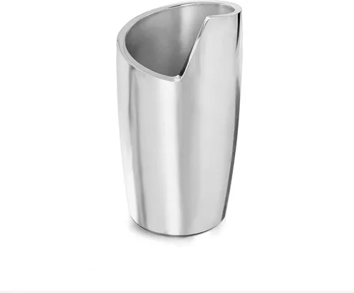 Vista 2 de nambe - Enfriador de vino en espiral, cubo de metal de mesa para mantener el vino frío, enfriador de botellas de vino aislado para fiestas, bar