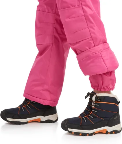 Vista 5 de Wippette Overol con peto de nieve para niñas, con aislamiento impermeable, para snowboard, esquí, nieve, para niñas (5-18)
