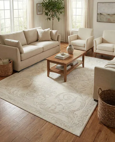 Vista 15 de Rugs.com Alfombra de la colección Finsbury, alfombra mediana de 2 x 3 pies, color beige, perfecta para salas de estar, comedores grandes, planos
