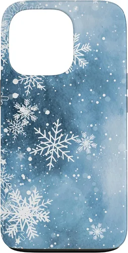 Vista 10 de Funda para iPhone 17 con diseño de copos de nieve con diseño de cristales helados