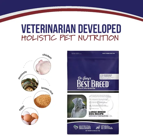 Vista 10 de Best Breed Dieta para perros de raza grande fabricada en Estados Unidos [alimento seco natural para perros] – 4 libras.