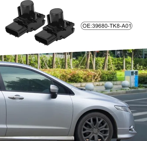 Vista 2 de Parachoques PDC Sensor 39680-TK8-A01 Sensor de estacionamiento inverso para Honda Odyssey 2011-2016 Plástico Metal Negro (juego de 2)