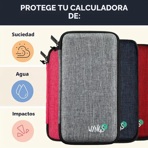 Vista 3 de Calculadora gráfica TI 84 Plus + funda protectora WYNGS color negro