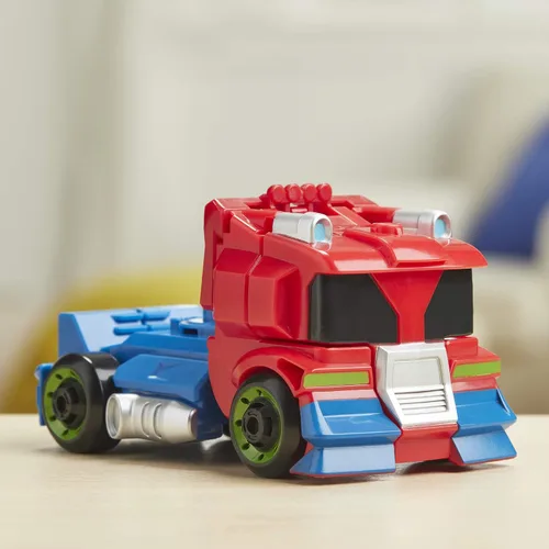 Vista 4 de Transformers Rescue Bots Academy Optimus Prime - Juguete de conversión de 4.5 pulgadas, juguetes para niños a partir de 3 años