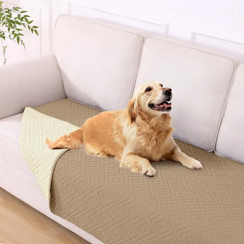 Vista 29 de hyha Manta impermeable para perros, funda suave para cama de perro, mantas para mascotas, funda impermeable para sofá y sillón para perros lavable