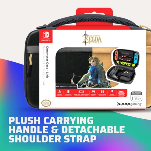 Vista 4 de PDP Gaming Commuter Case with Carrying Handle Removeable Shoulder Strap - Nintendo Switch
