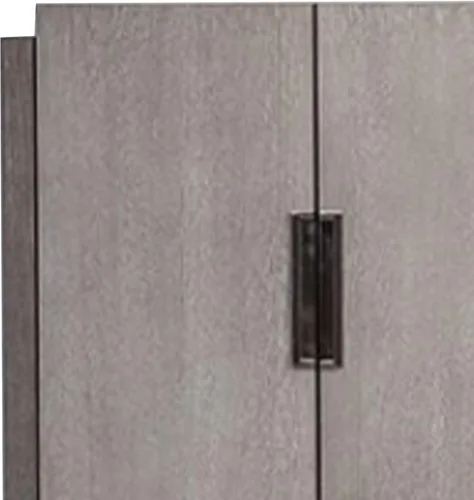 Vista 6 de Benzara Gris Sideboard Server, 4 Doors w Metal Handles, 60 Inch Stone Gray