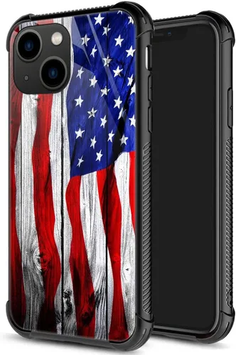 Vista 16 de ZHEGAILIAN Funda para iPhone 14 Pro, protección de grado militar, esquinas a prueba de golpes, funda antiarañazos para iPhone 14 Pro, bandera vieja