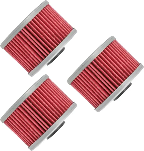 Vista 4 de Caltric Paquete de 3 filtros de aceite compatibles con Honda Xr650L Xr-650L Xr650R Xr-650R Xr 650R 1993-2025