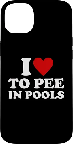 Vista 14 de iPhone 13 I Love To Pee In Pools I Heart To Pee In Pool Case
