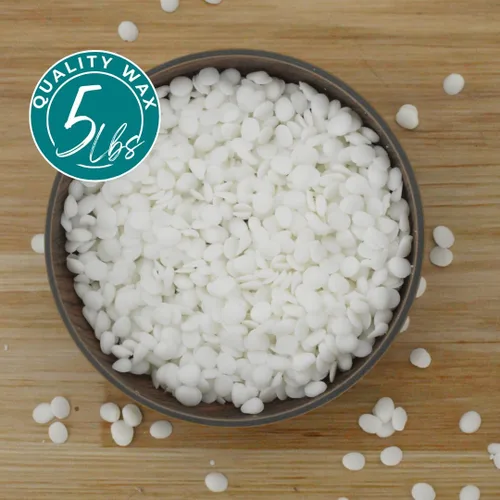 Vista 2 de Perlas de cera de coco y soja para hacer velas 5 libras de pastillas de cera de coco y soja para la fabricación de velas Mezcla suave