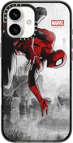 Vista 11 de CASETiFY Funda para iPhone Air, compatible con MagSafe Marvel VS CoLab Protección contra caídas de grado militar 4x de 8.2 pies Funda Capitán