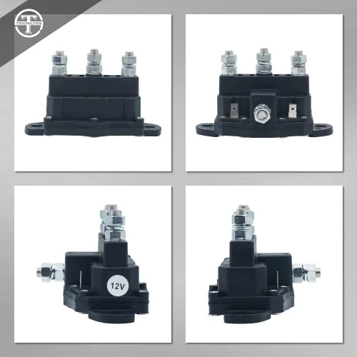 Vista 7 de Interruptor de relé de solenoide de inversión del motor del cabrestante de servicio intermitente Reemplazar Trombetta 214-1211A11