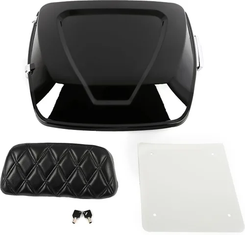 Vista 8 de HECASA Maleta de equipaje Razor con respaldo Argyle compatible con modelos Harley Davidson 1997-2023 Touring Street Glide Road Glide Road King