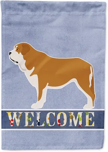 Vista 44 de Caroline's Treasures BB8334GF AIDI Bandera de jardín para perro de montaña del Atlas, bandera de buzón azul, bandera decorativa para patio exterior