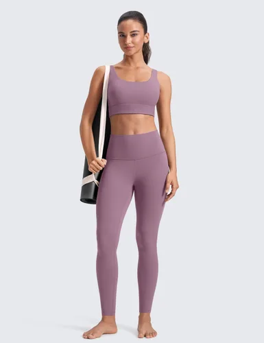 Vista 55 de CRZ YOGA - Butterluxe Leggings de cintura alta para mujer, leggings de entrenamiento, pantalones extrasuaves para hacer yoga o descansar, 28 pulgadas