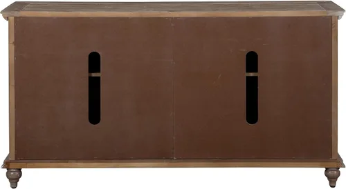 Vista 4 de Martin Svensson Home Garden District - Soporte de TV de madera maciza de 65 marrón (Driftwood Brown)