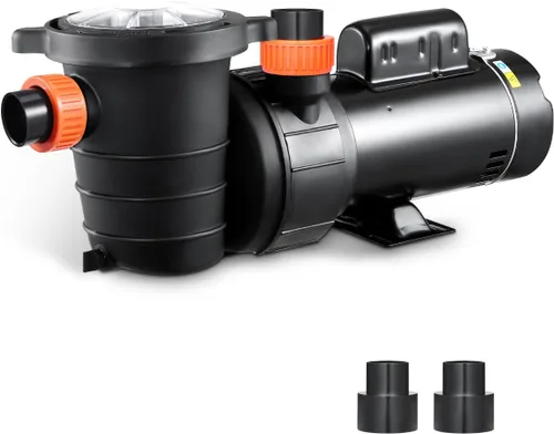 Vista 18 de VEVOR Bomba de piscina 2 HP 6090 GPH Max Flow Bomba de velocidad única, 115