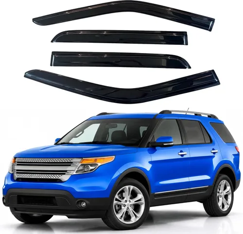 Vista 313 de Visera de ventana IG para Ford Focus Sedán y Hatchback 2012-2018, Protector de ventana lateral para lluvia y viento estilo Mugen, extra duradero
