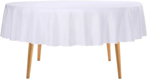 Vista 48 de Ascoza Paquete de 2 manteles cuadrados negros de tela de poliéster de 52 x 52 pulgadas para bodas, banquetes, restaurantes y fiestas