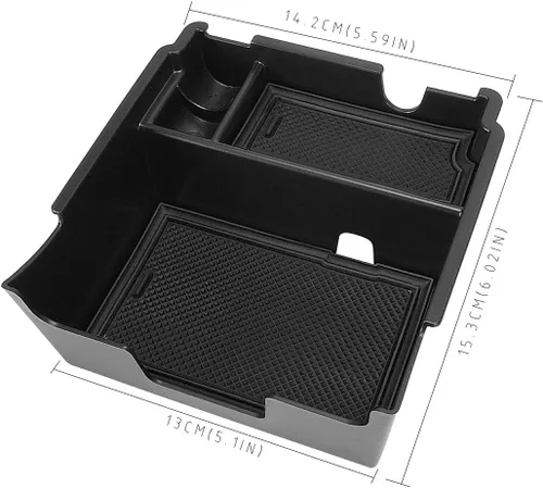 Vista 6 de auovo Organizador de consola central para Subaru Crosstrek e Impreza 2018 2019 2020 2021 2022 2023 Accesorios interiores Bandeja de almacenamiento