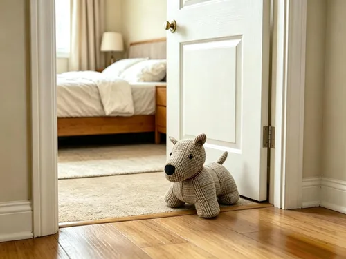 Vista 2 de Tope de puerta interior de animal, topes de puerta para libros, protectores de pared, anticolisión, decorativo para perro