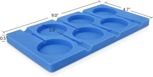 Vista 2 de Beasea Molde grande para piruletas, 6 cavidades de silicona, moldes de lechón, moldes de caramelo duro para chocolate, dulces, hielo, paletas