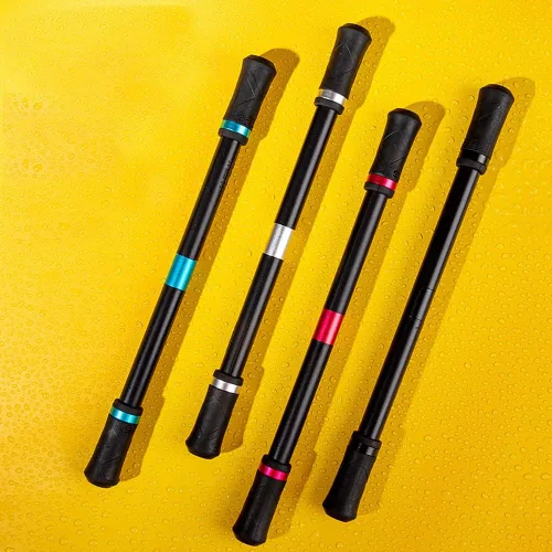 Vista 7 de 4 bolígrafos giratorios de gel para juegos, bolígrafo volador giratorio para dedos, juguete de liberación de presión para niños, estudiantes, Negro
