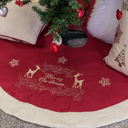 Vista 3 de Falda grande para árbol de Navidad (56 in)