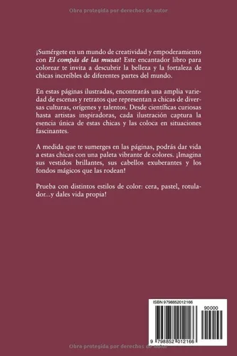 Vista 2 de El compás de las musas Aventuras para colorear (Spanish Edition)