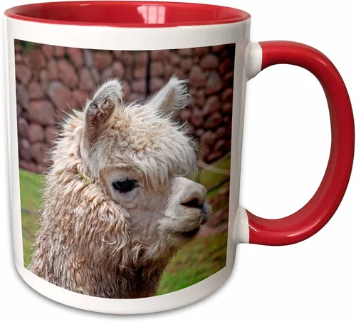 Vista 8 de 3dRose Taza de café, tamaño - 11oz - Perú. Alpaca Wildlife, Awana Kancha, Valle de Urubamba - SA17 KWI0128 - Kymri Wilt Wildlife - divertido regalo