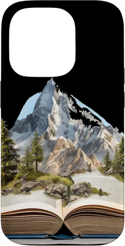 Vista 17 de Funda de lectura para iPhone 12 Pro Max Book Mountain Nature Bookworm Reader Hiker