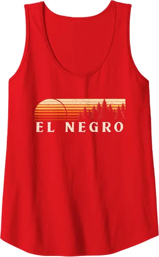 Vista 12 de El Negro, PR Vintage Evergreen Sunset Eighties Retro Tank Top