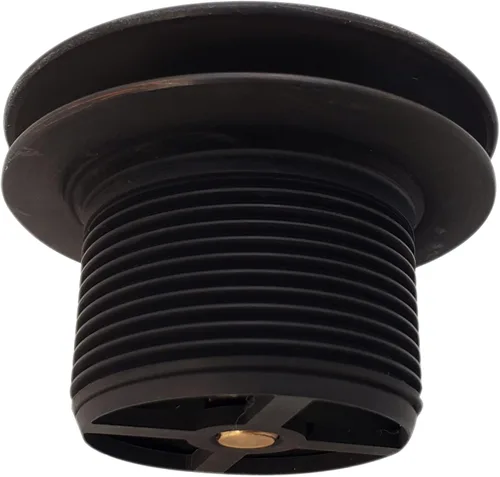 Vista 6 de Westbrass D398RK-12A Tapón de drenaje de bañera con punta de hongo de rosca gruesa NPSM de 1-1/2 pulgadas con placa frontal de desbordamiento Bronce