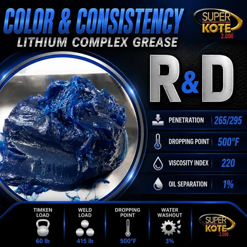 Vista 7 de Grasa compleja de litio Lubricante Superkote 2000 Multipurpose NLGI 2 EP Alta temperatura Automotriz Construcción Industria