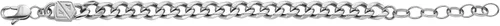 Vista 4 de Fossil Men's Plated Stainless Steel Engravable Personalized Gift ID, Chain or Cuff Bracelet for Men
