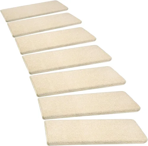 Vista 21 de PURE ERA Bullnose - Juego de peldaños de alfombra para escaleras sin cinta, antideslizantes, protectores de escaleras para interiores, alfombras