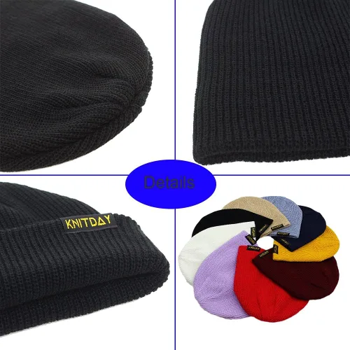 Vista 5 de Gorro de pescador, gorro de arrastrero, diseño de marinero, gorro corto unisex