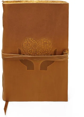 Vista 16 de Diario de cuero para mujeres y hombres, 200 páginas, 5 x 7 pulgadas, regalos para mujeres, diario de viaje, cuaderno de mujer, marcador de 7 chakras