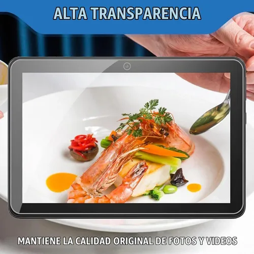 Vista 4 de Protector de pantalla para tableta de 7 niños (versión 2022), protector de pantalla de vidrio templado para tableta de 7 pulgadas, paquete de 2