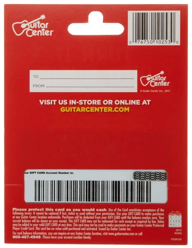 Vista 2 de Guitar Center Tarjeta de regalo $25