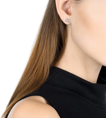 Vista 2 de Chow Sang Sang 950 Platinum Star Single Stud Earring para Mujer 89813E, Metal, No es una piedra preciosa