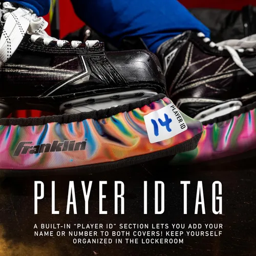 Vista 6 de Franklin Sports Protecciones para patines de hockey NHL - Cubiertas para cuchillas de patines de hockey para adultos y jóvenes - Reservorios