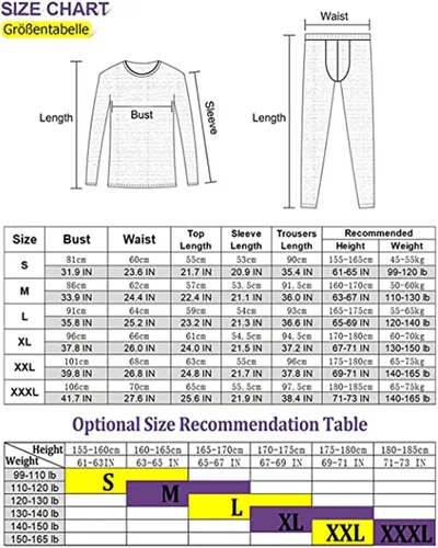 Vista 6 de TRUNYAQI Ropa interior térmica para mujer, leggings para mujer de nieve, conjunto de ropa interior térmica térmica para recargable USB