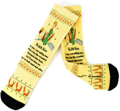 Vista 4 de Calcetines para mujer The Little Prince Cute Fun and Colorful Cotton Crew - 3 pares