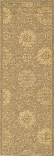 Vista 3 de SAFAVIEH Courtyard Collection CY6948 - Alfombra decorativa para interiores y exteriores, impermeable, fácil de limpiar, 2 pies 3 pulgadas x 6 pies 7