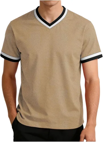Vista 16 de Lightweight Workout Shirts for Men Summer Mesh V Neck Running Athletic T-Shirts Short Sleeve Breathable Gym Tops