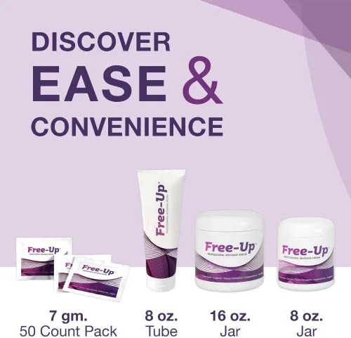 Vista 6 de Free-Up -Crema de masaje profesional, sin fragancia, gran deslizamiento, lubricidad, percepción de tejidos, perfecta para terapia física, masaje