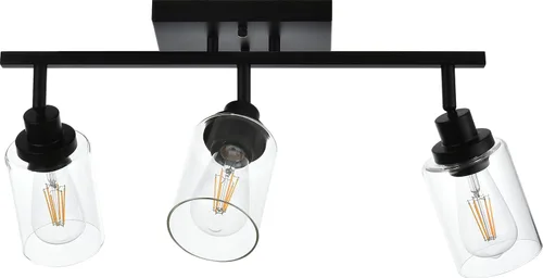 Vista 11 de MELUCEE Kit de Iluminación de Riel de 4 Luces, Luminarias de Latón para Tocador de Baño con Cabezal de Riel Ajustable, Lámpara de Techo Tipo Foco